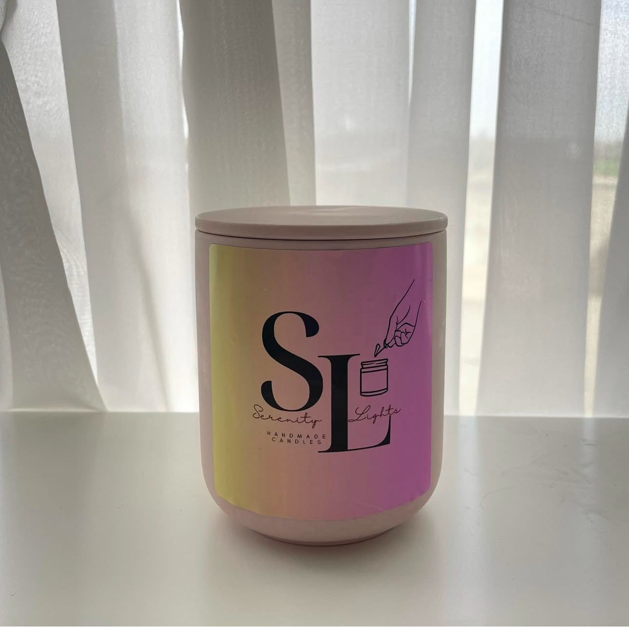 Serenity Lights Scented Candle –